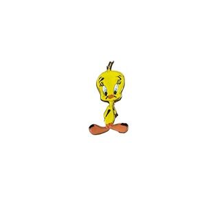 Vintage Looney Tunes Tweety Bird Enamel Pin Gold Tone Cartoon Character Brooch